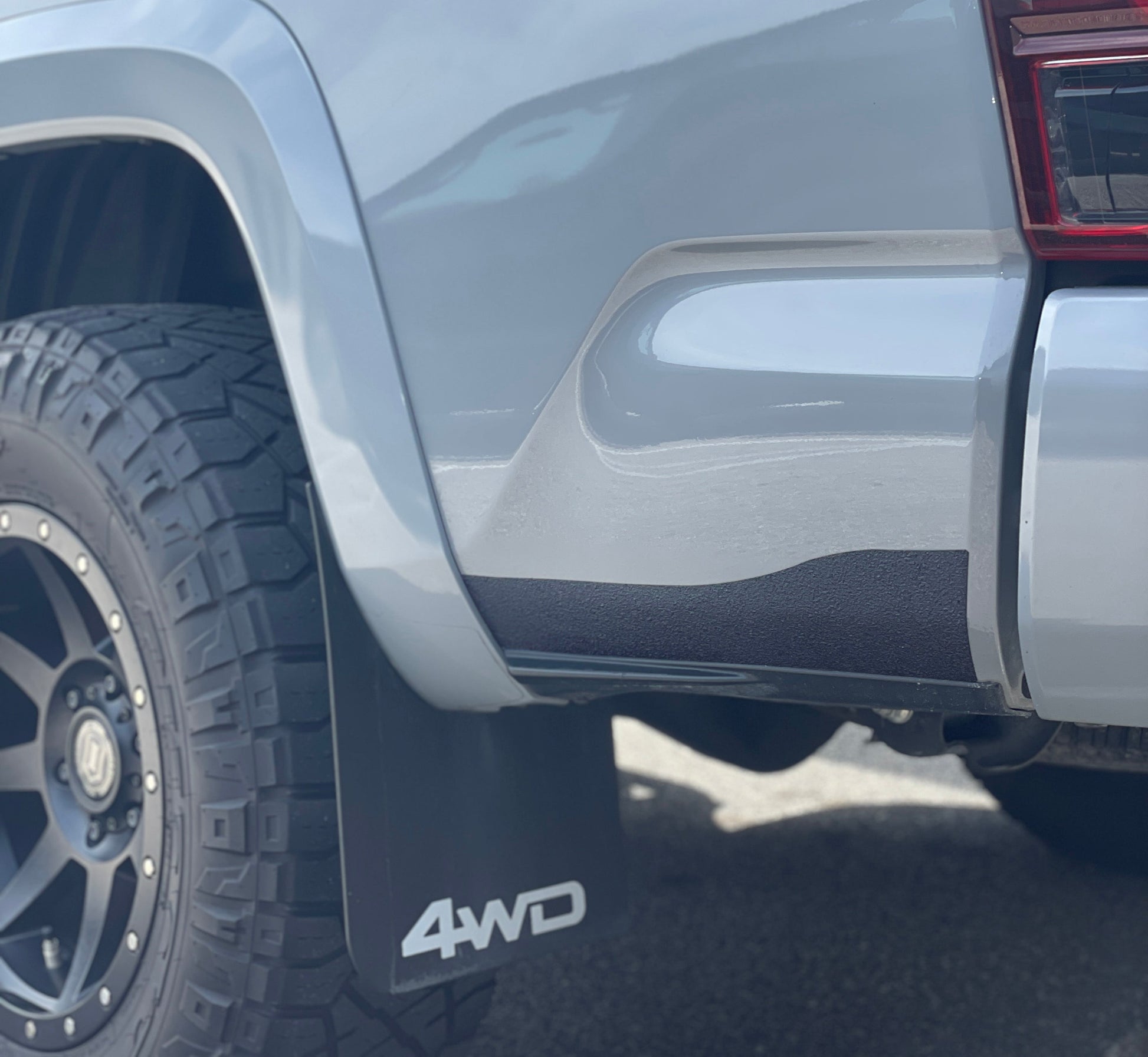 Lower Rear Bed Side Protection Overlays Fits 2016-2023 Toyota Tacoma by Tufskinz.com