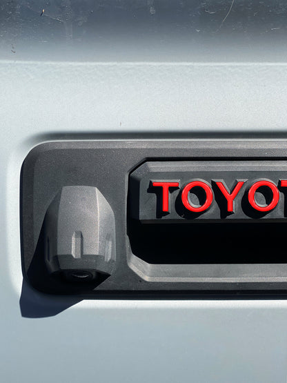 Tailgate Handle Letter Overlays Fits 2016-2023 Toyota Tacoma by Tufskinz.com
