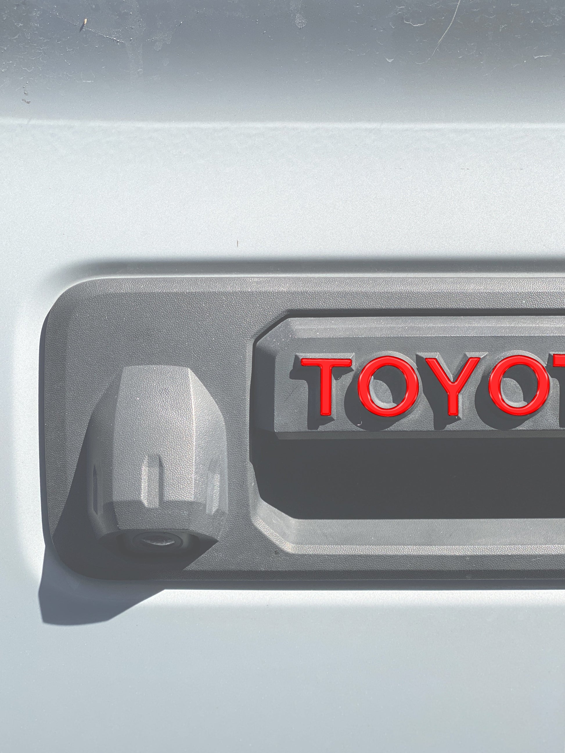 Tailgate Handle Letter Overlays Fits 2016-2023 Toyota Tacoma by Tufskinz.com