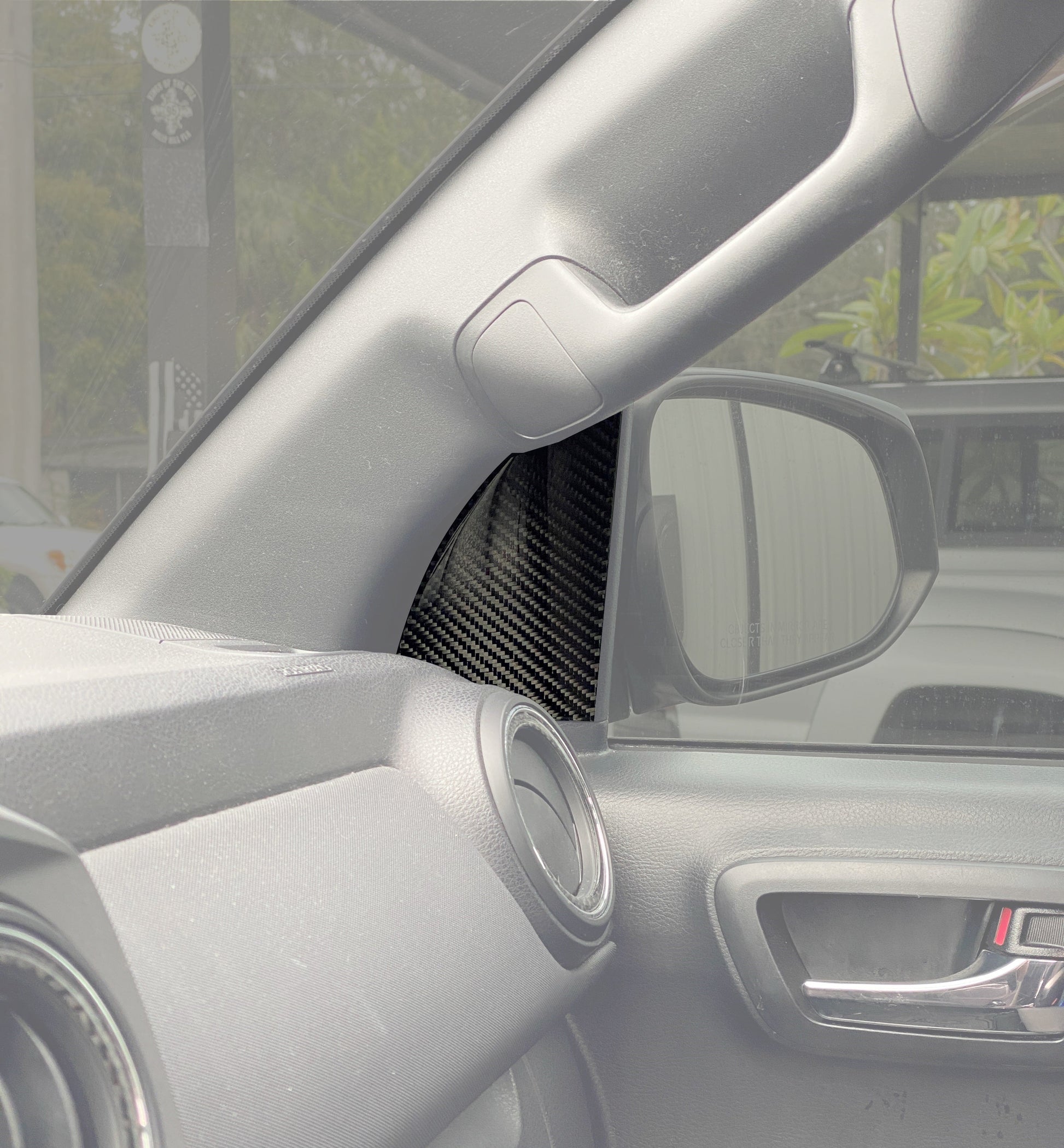 Interior A Pillar Accent Overlays Fits 2016-2023 Toyota Tacoma by Tufskinz.com