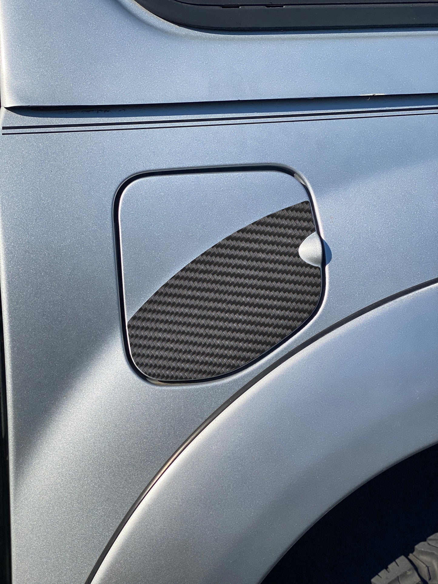 Fuel Door Protective Overlay Fits 2005-2015 Toyota Tacoma by Tufskinz.com