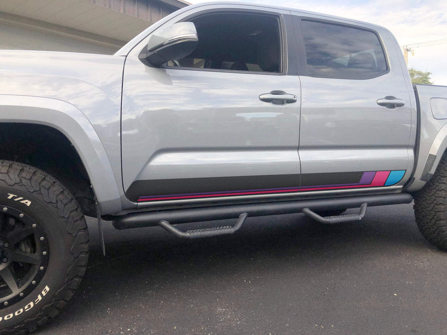 Rocker Panel Protection Overlays Fits 2016-2023 Toyota Tacoma by Tufskinz.com