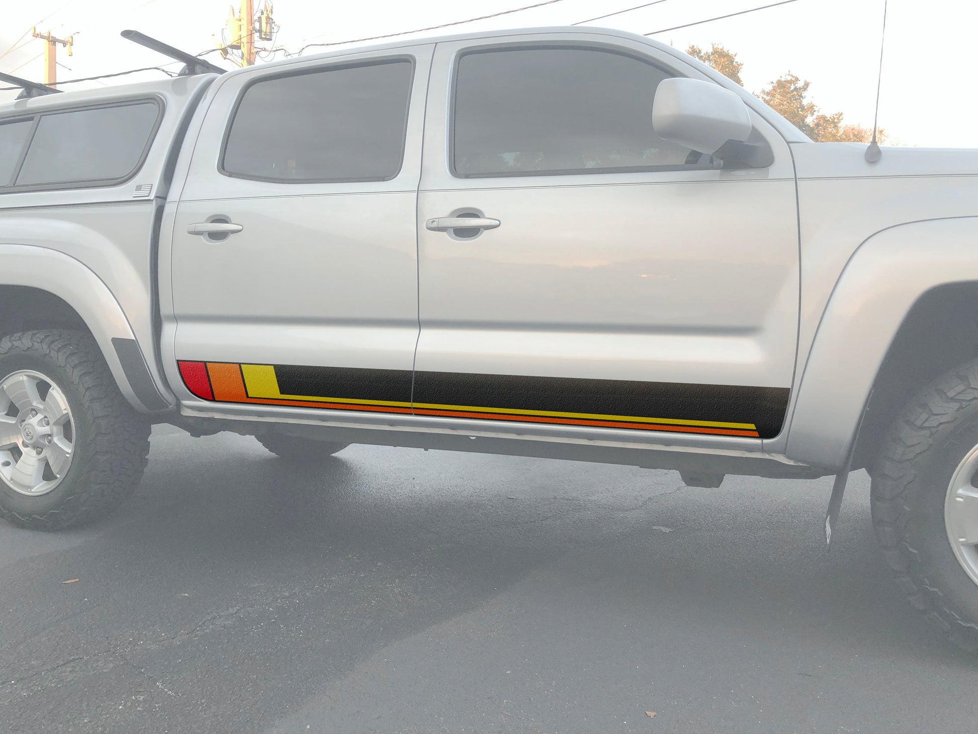 Rocker Panel Protection Overlays Fits 2005-2015 Toyota Tacoma by Tufskinz.com