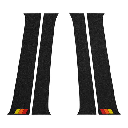 Door Pillar Overlays Fits 2016-2023 Toyota Tacoma by Tufskinz.com