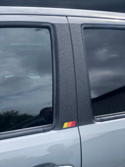 Door Pillar Overlays Fits 2016-2023 Toyota Tacoma by Tufskinz.com