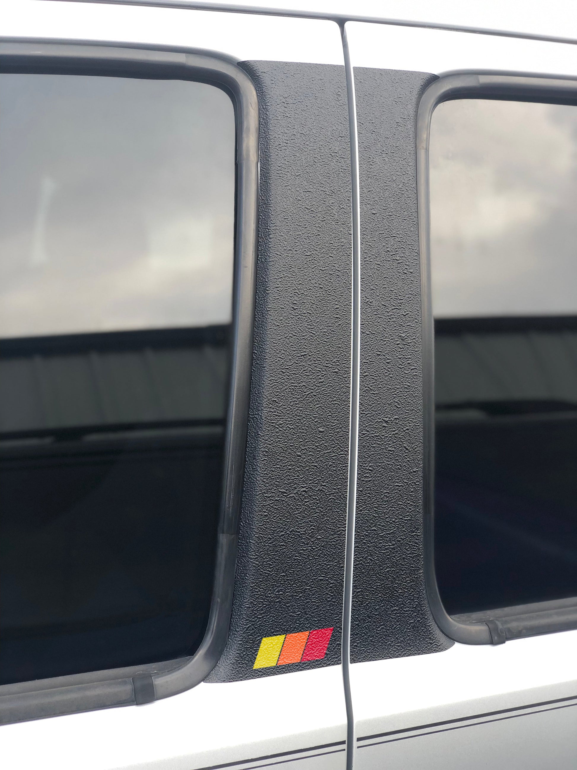 Textured Door Pillar Protection Overlays Fits 2005-2015 Toyota Tacoma by Tufskinz.com