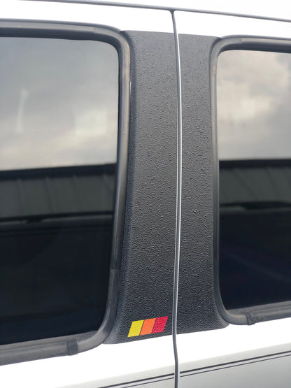 Textured Door Pillar Protection Overlays Fits 2005-2015 Toyota Tacoma by Tufskinz.com