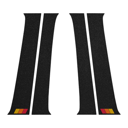 Textured Door Pillar Protection Overlays Fits 2005-2015 Toyota Tacoma by Tufskinz.com