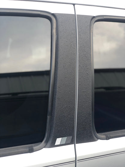 Textured Door Pillar Protection Overlays Fits 2005-2015 Toyota Tacoma by Tufskinz.com