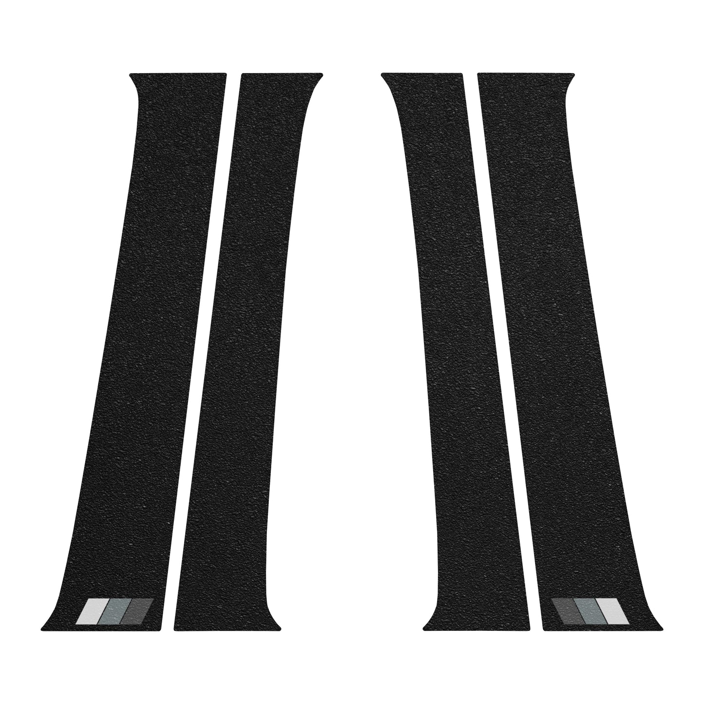 Textured Door Pillar Protection Overlays Fits 2005-2015 Toyota Tacoma by Tufskinz.com