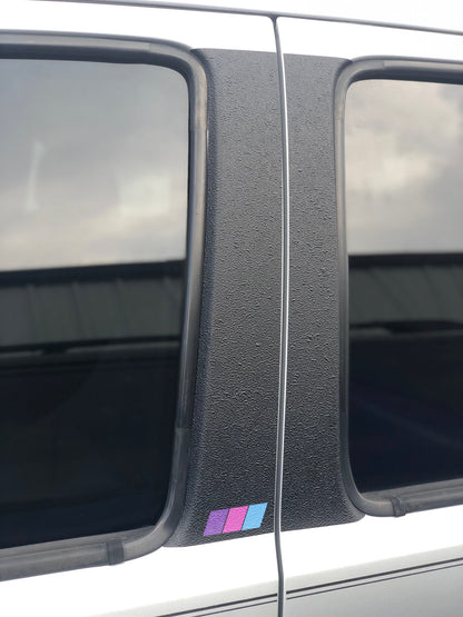 Textured Door Pillar Protection Overlays Fits 2005-2015 Toyota Tacoma by Tufskinz.com