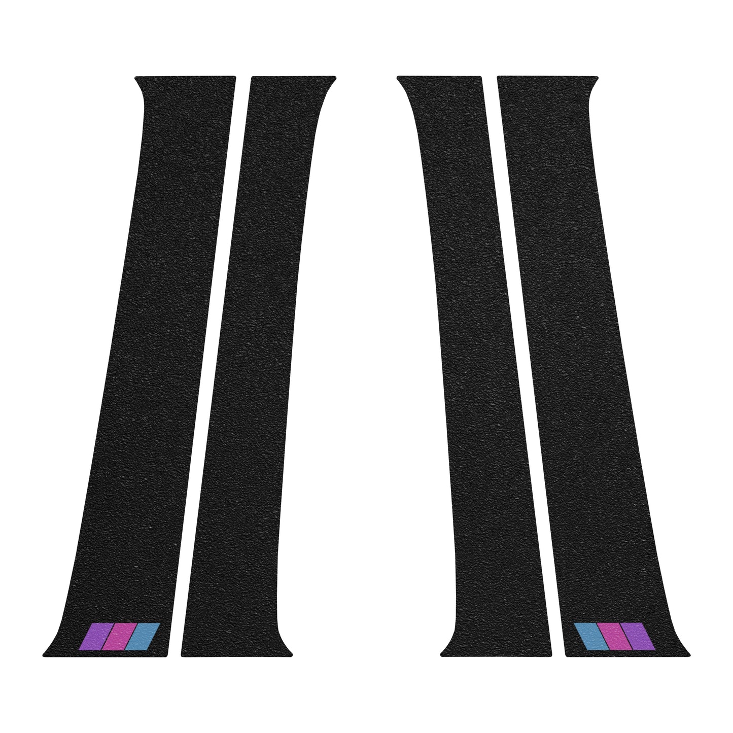 Textured Door Pillar Protection Overlays Fits 2005-2015 Toyota Tacoma by Tufskinz.com