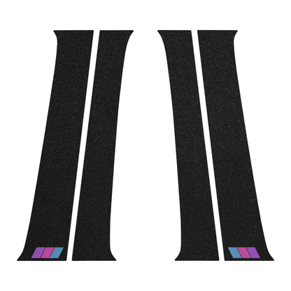 Textured Door Pillar Protection Overlays Fits 2005-2015 Toyota Tacoma by Tufskinz.com