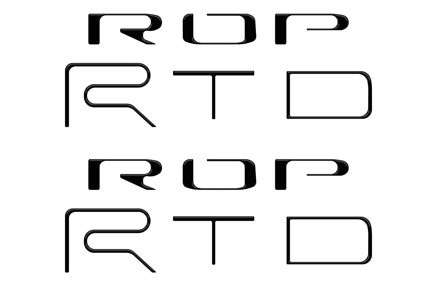 Bed Side Letter Inserts Fits 2022-2023 Toyota Tacoma TRD Pro by Tufskinz.com