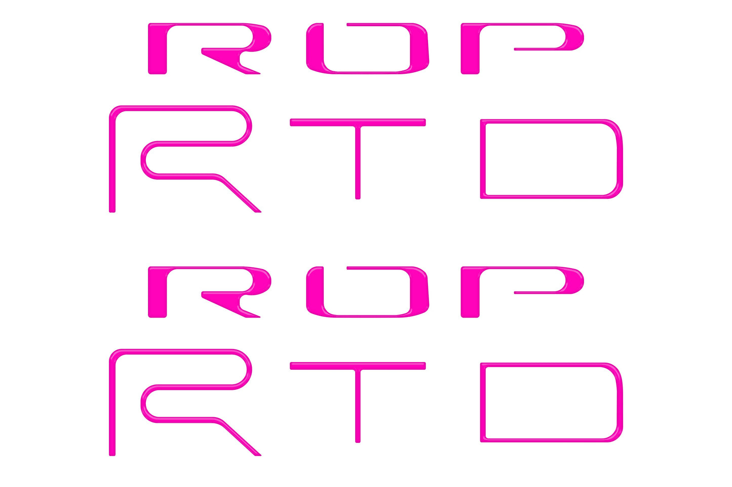 Bed Side Letter Inserts Fits 2022-2023 Toyota Tacoma TRD Pro by Tufskinz.com