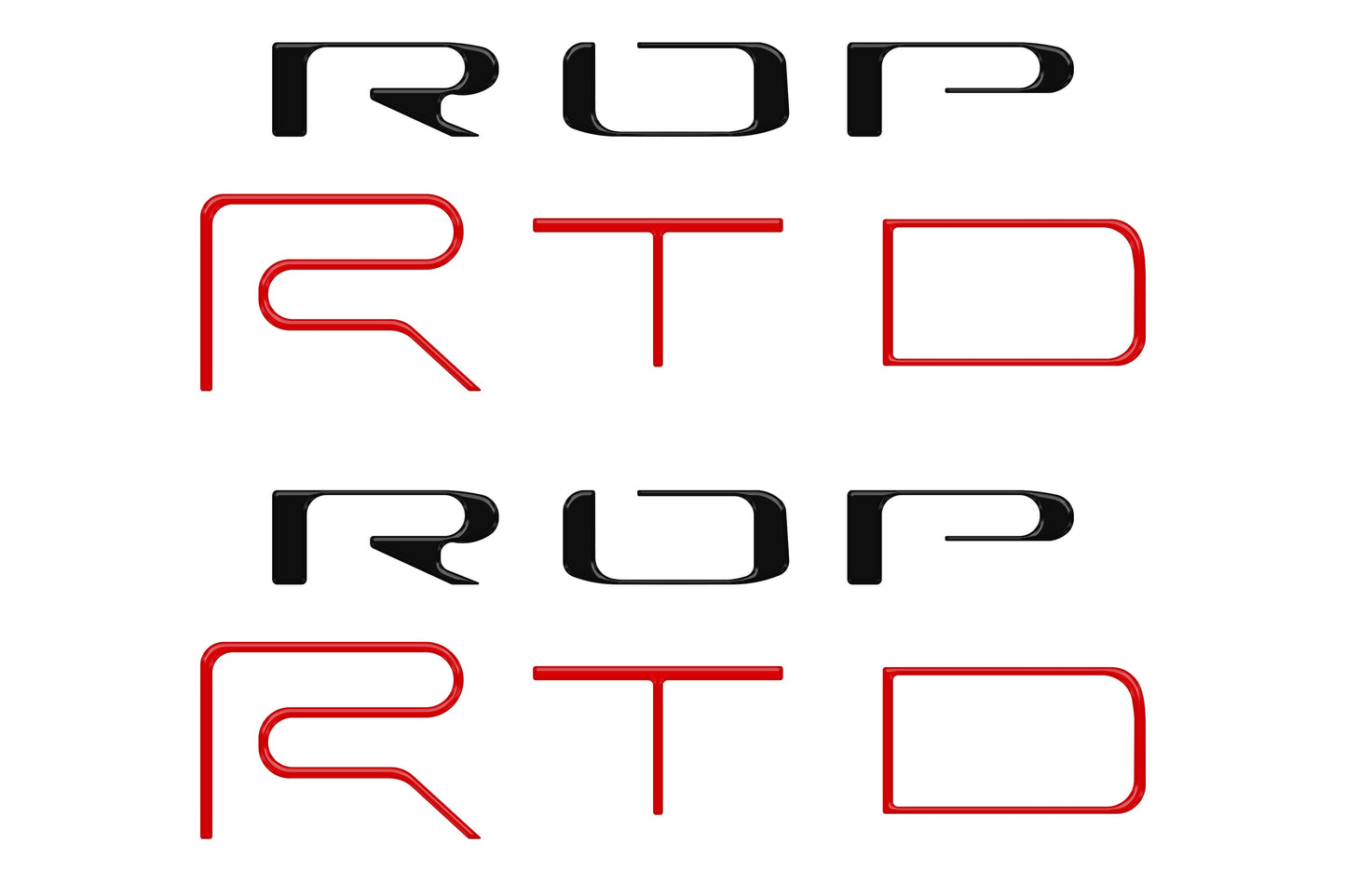 Bed Side Letter Inserts Fits 2022-2023 Toyota Tacoma TRD Pro by Tufskinz.com
