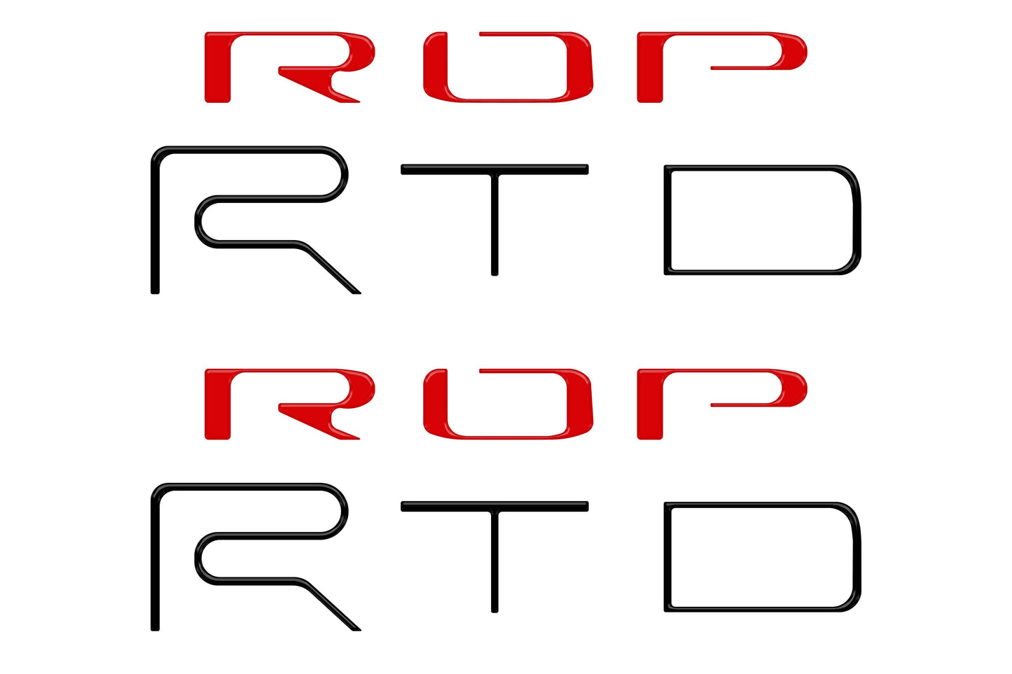 Bed Side Letter Inserts Fits 2022-2023 Toyota Tacoma TRD Pro by Tufskinz.com