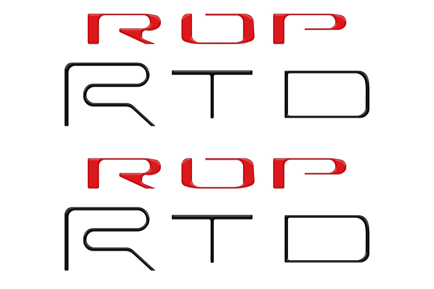 Bed Side Letter Inserts Fits 2022-2023 Toyota Tacoma TRD Pro by Tufskinz.com