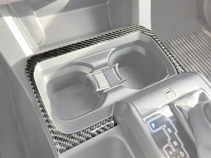 Center Console Cup Holder Accent Overlay Fits 2016-2023 Toyota Tacoma by Tufskinz.com