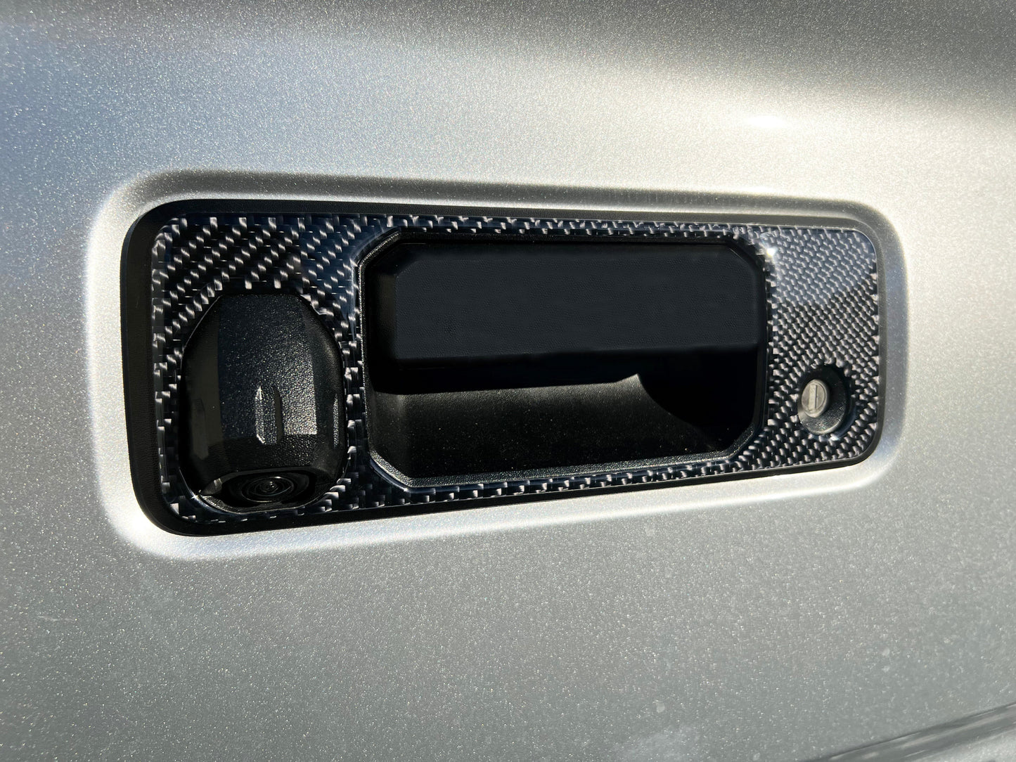 Tailgate Handle Accent Overlay 2016-2023 Toyota Tacoma by Tufskinz.com
