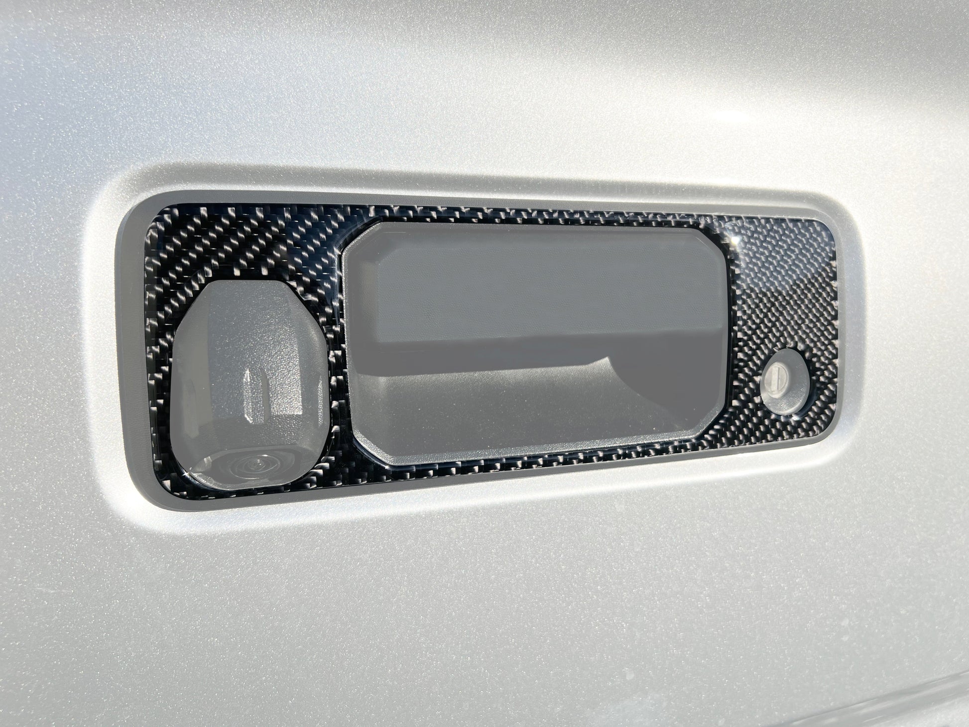 Tailgate Handle Accent Overlay 2016-2023 Toyota Tacoma by Tufskinz.com