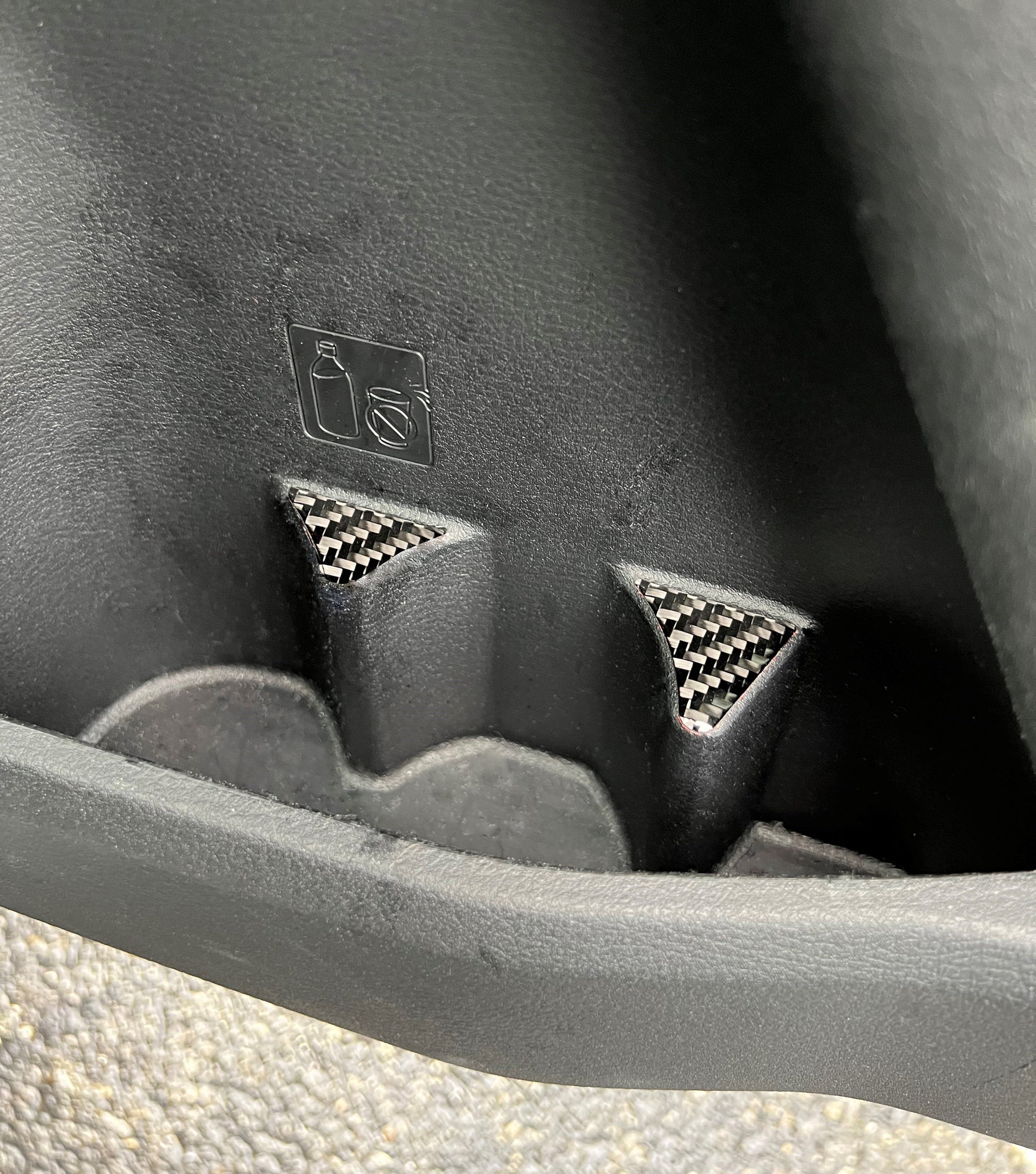 Door Cupholder Accent Trim Fits 2016-2023 Toyota Tacoma by Tufskinz.com