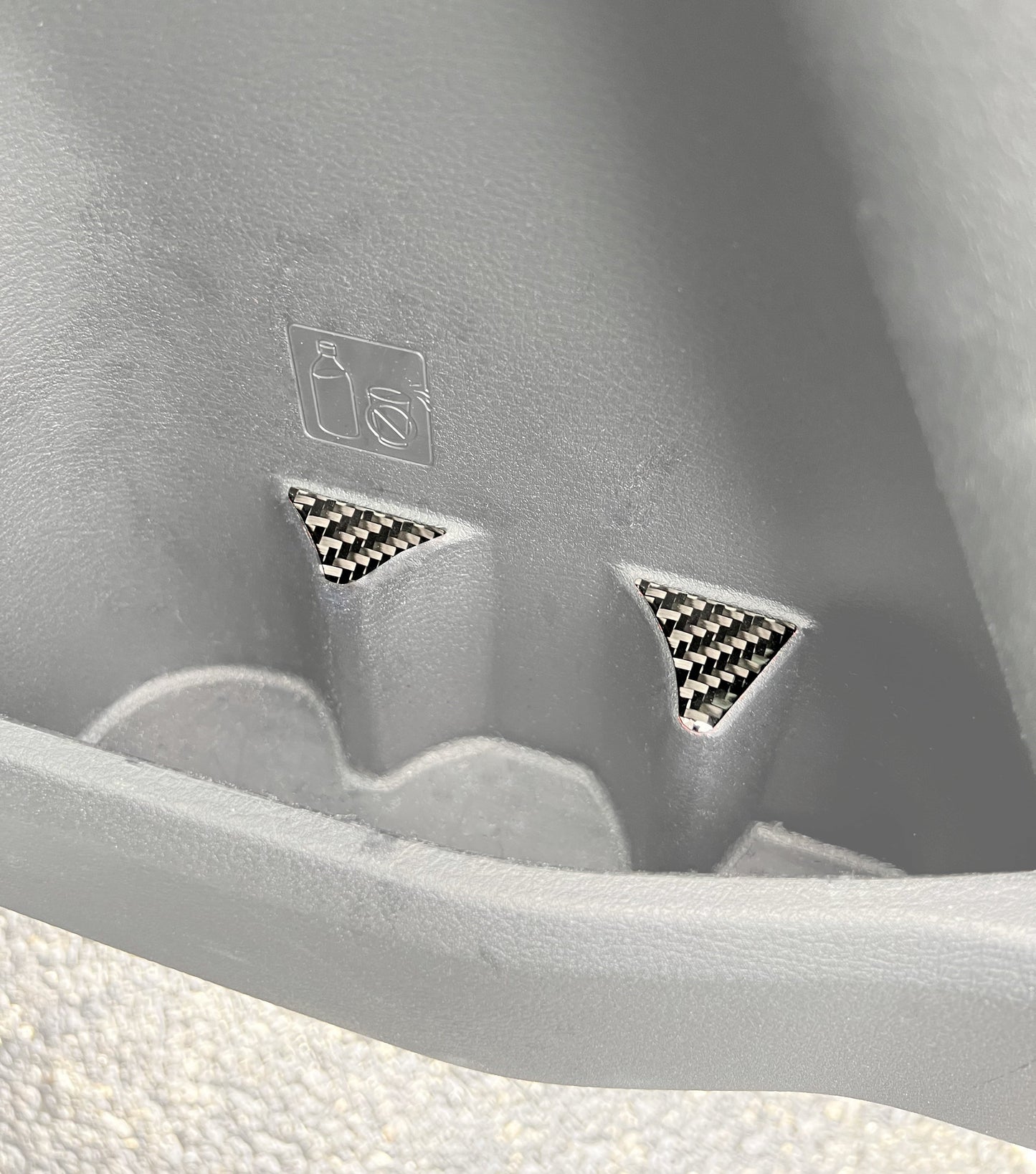 Door Cupholder Accent Trim Fits 2016-2023 Toyota Tacoma by Tufskinz.com