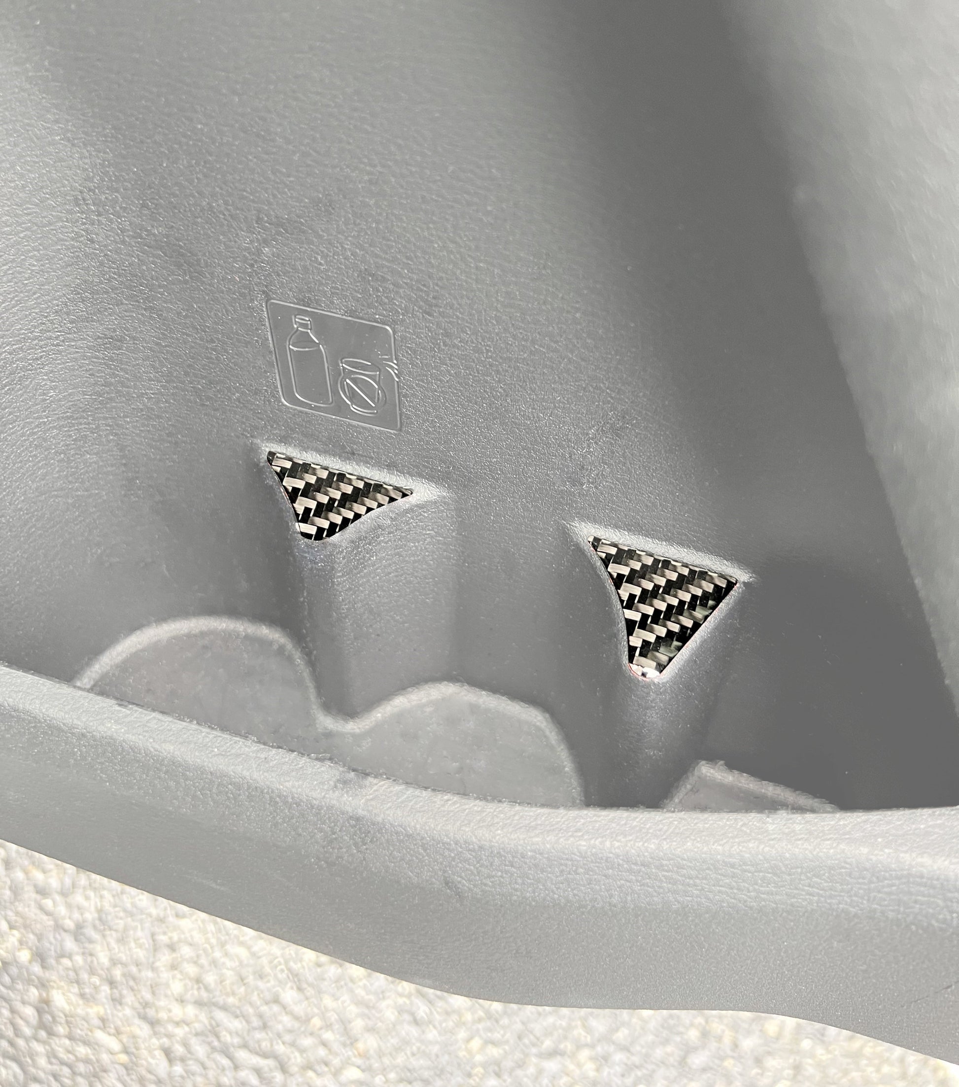 Door Cupholder Accent Trim Fits 2016-2023 Toyota Tacoma by Tufskinz.com