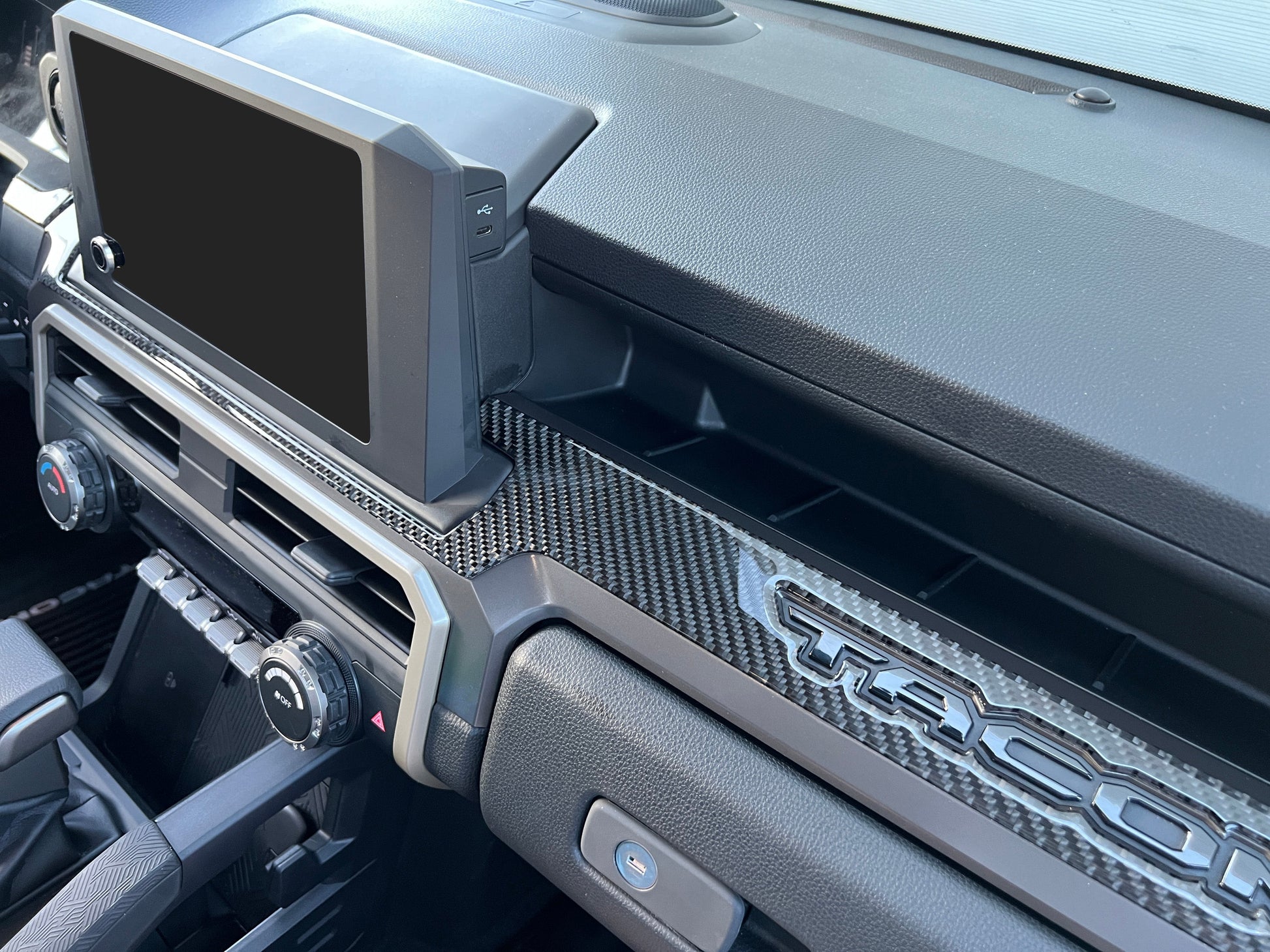 Dash Accent Trim Fits 2024-2026 Toyota Tacoma by Tufskinz.com