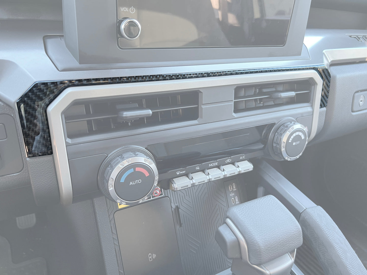 Lower Dash Accent Trim Fits 2024-2026 Toyota Tacoma by Tufskinz.com