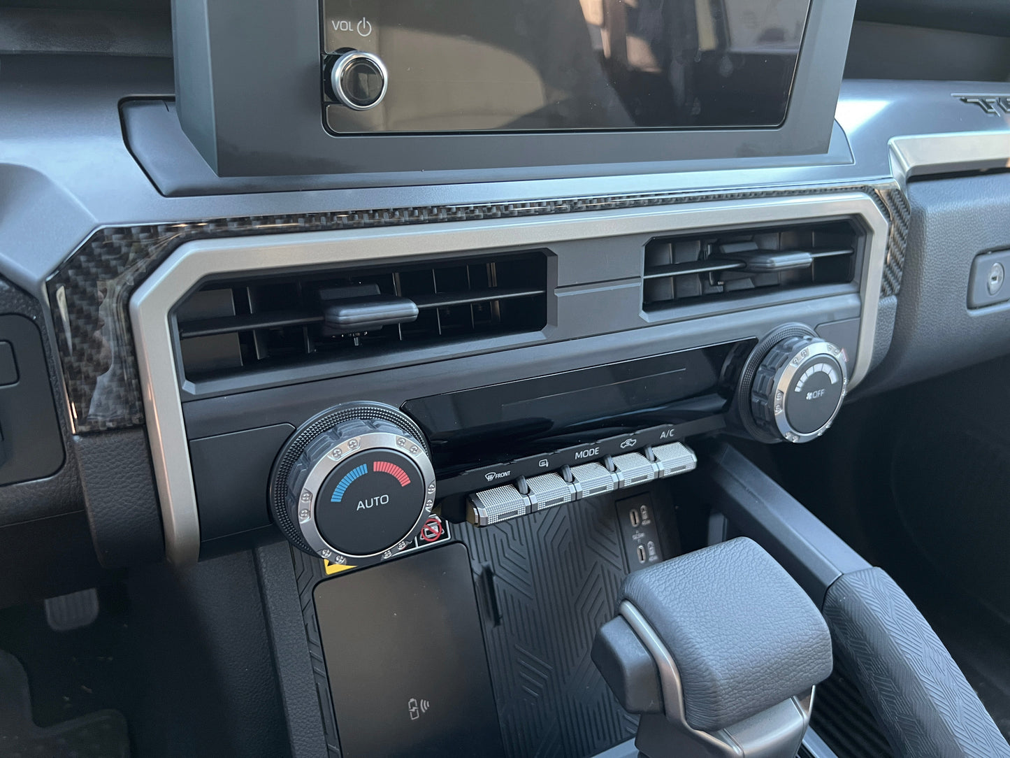 Lower Dash Accent Trim Fits 2024-2026 Toyota Tacoma by Tufskinz.com