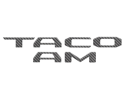 Tailgate Letter Inserts Fits 2024-2026 Toyota Tacoma by Tufskinz.com