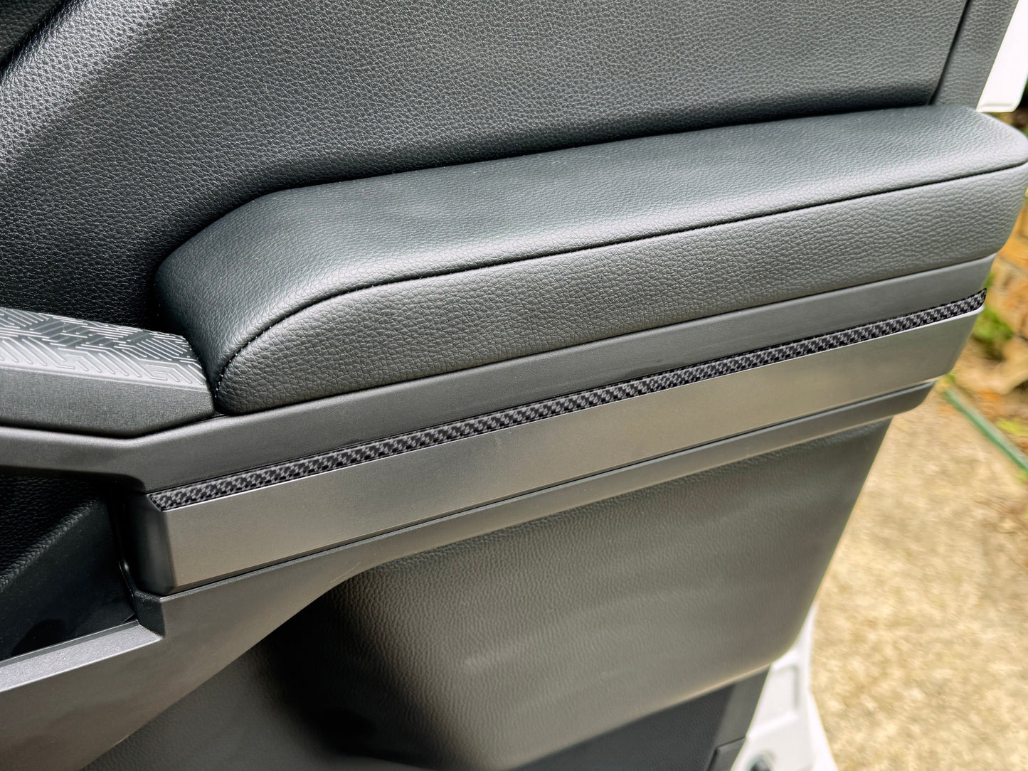 Side Door Armrest Lower Line Accent Trim Fits 2024-2026 Toyota Tacoma by Tufskinz.com