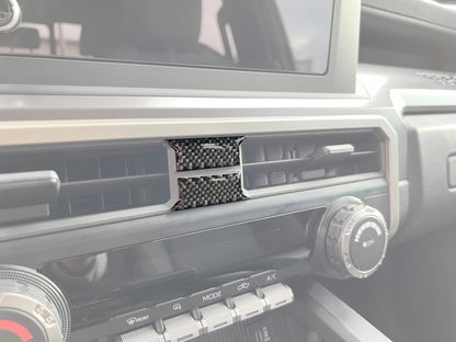 Middle A/C Vent Accent Trim Fits 2024-2024 Toyota Tacoma SR/SR5 by Tufskinz.com
