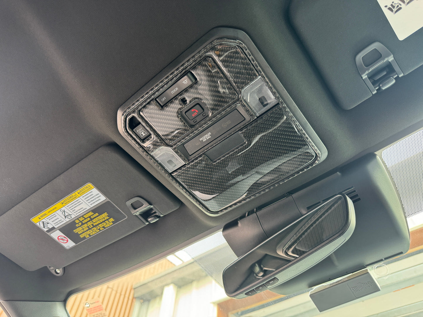 Overhead Console Accent Trim Fits 2024-2024 Toyota Tacoma SR/SR5 by Tufskinz.com