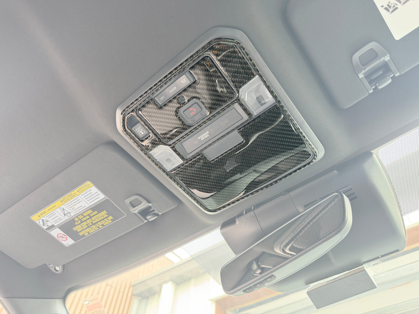Overhead Console Accent Trim Fits 2024-2024 Toyota Tacoma SR/SR5 by Tufskinz.com