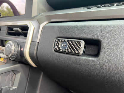 Glovebox Latch Accent Trim Fits 2024-2024 Toyota Tacoma & 2025-2026 4Runner by Tufskinz.com