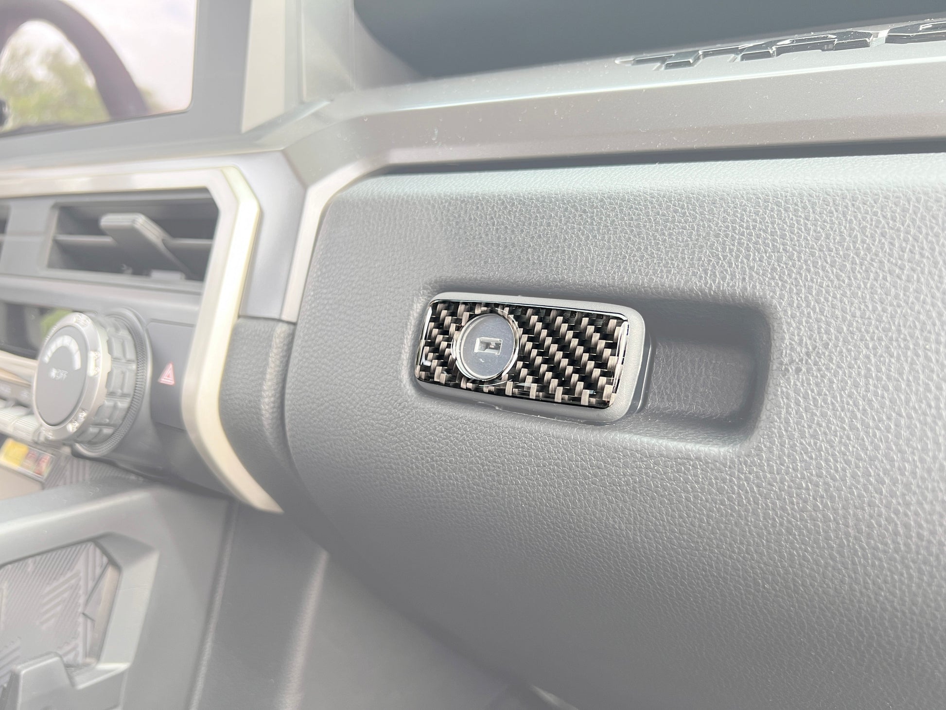 Glovebox Latch Accent Trim Fits 2024-2024 Toyota Tacoma & 2025-2026 4Runner by Tufskinz.com