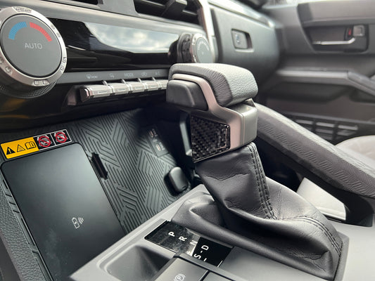 Shifter Knob Accent Trim Fits 2024-2026 Toyota Tacoma & 2025-2026 4Runner by Tufskinz.com