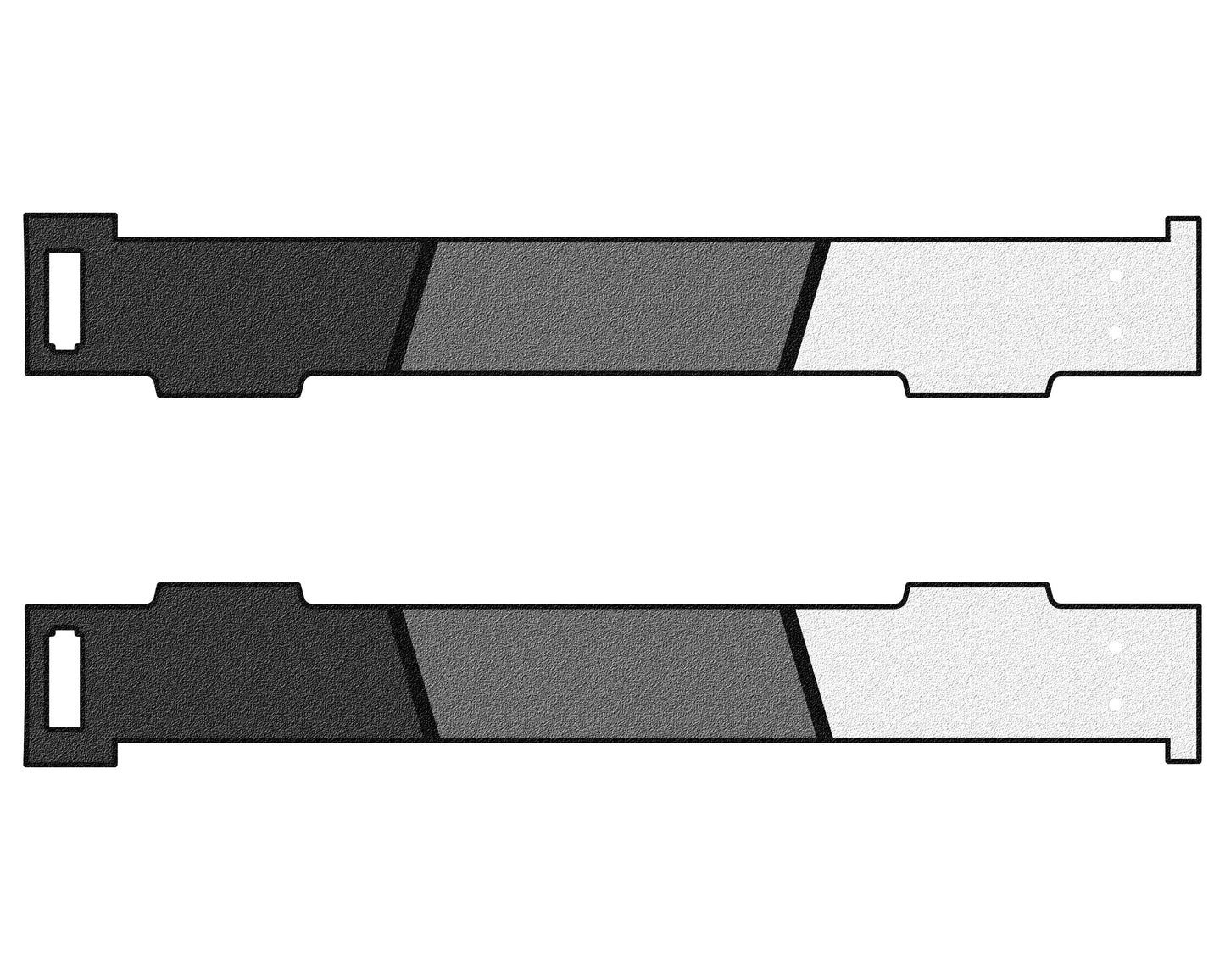 Inner Bedside Liner Overlays Fits 2016-2023 Toyota Tacoma w/5ft Bed by Tufskinz.com