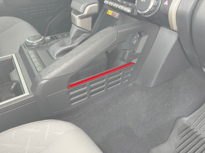 Center Storage Line Accent Trim Fits 2024-2026 Toyota Tacoma & 2025-2026 4Runner by Tufskinz.com