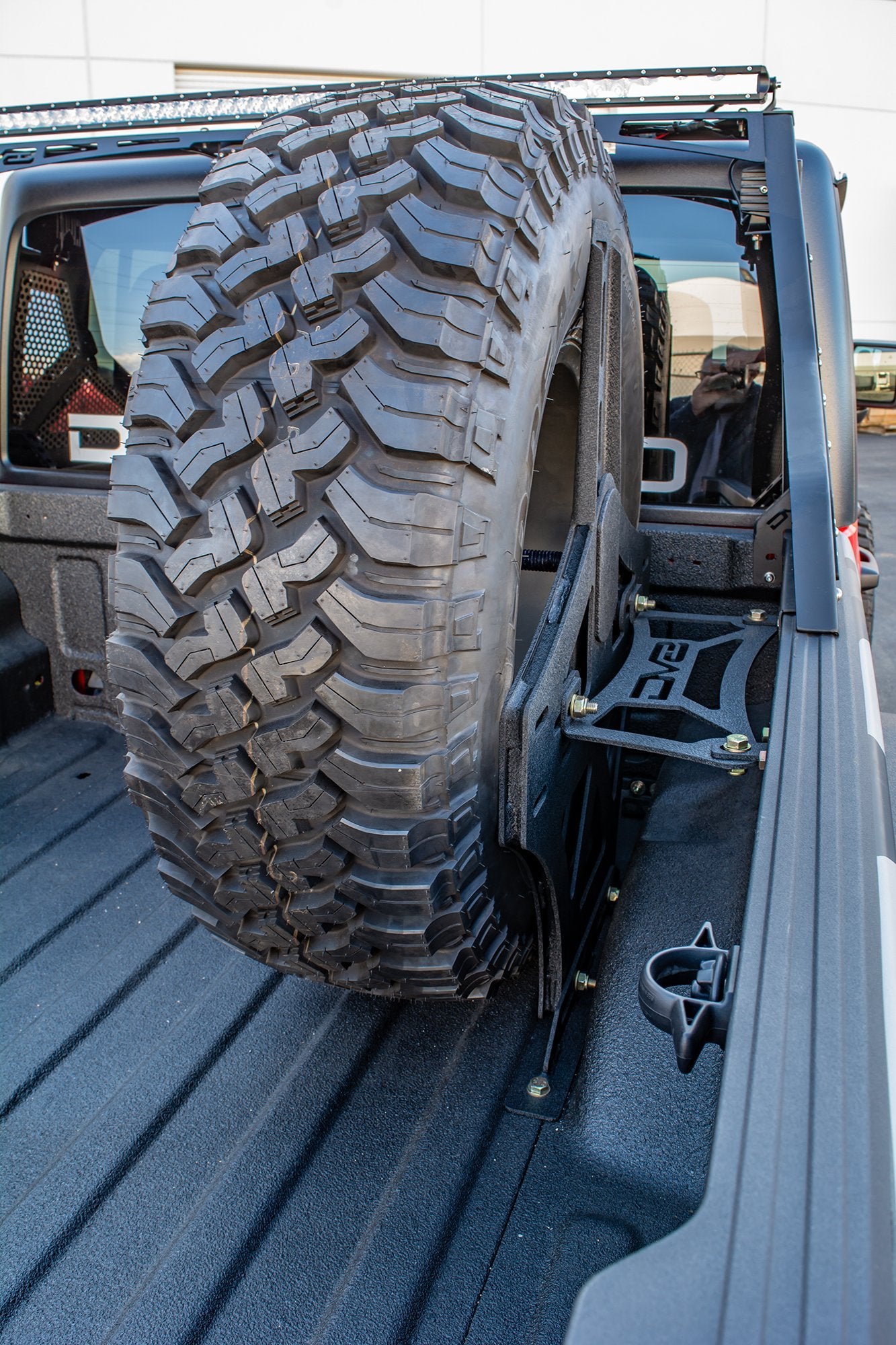 20+ Jeep JT Stand Up Spare Tire Mount by DV8 Offroad