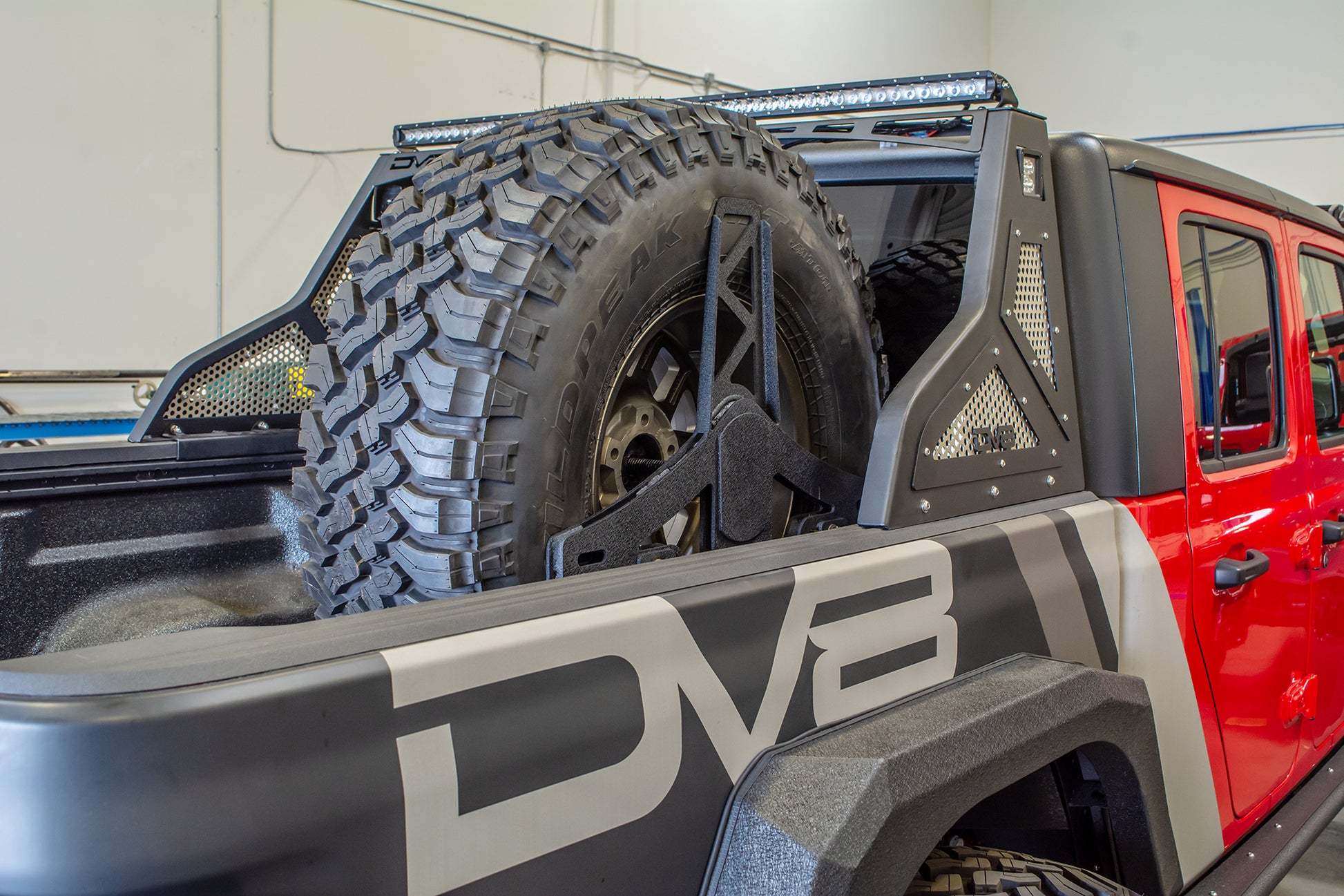 20+ Jeep JT Stand Up Spare Tire Mount by DV8 Offroad