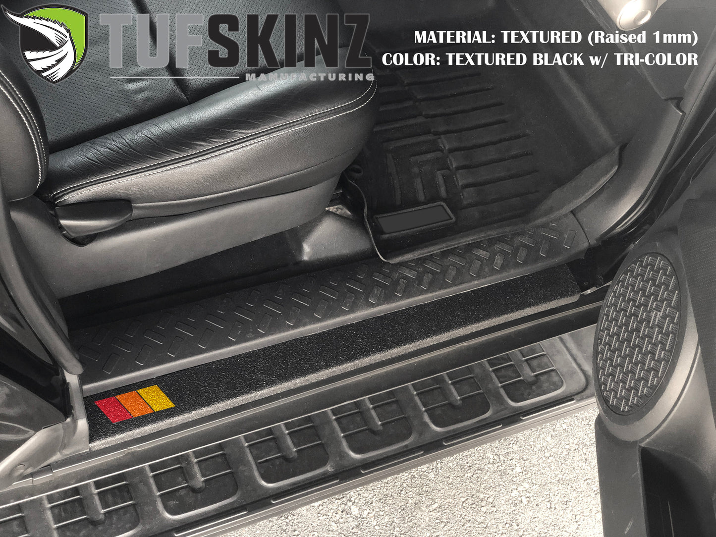 Door Sill Protection Overlays Fits 2006-2014 Toyota FJ Cruiser by Tufskinz.com