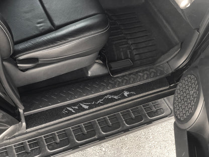 Door Sill Protection Overlays Fits 2006-2014 Toyota FJ Cruiser by Tufskinz.com