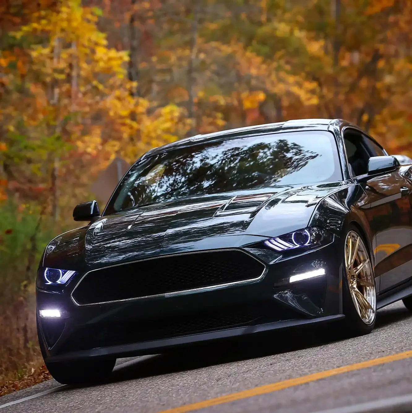 ORACLE Lighting 2018-2023 Ford Mustang "Black Series" Dynamic ColorSHIFT LED Headlights w/ Sequential Turn Signal by ORACLE Lighting
