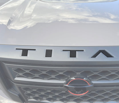 Grille Letter Inserts Fits 2022-2024 Nissan Titan by Tufskinz.com