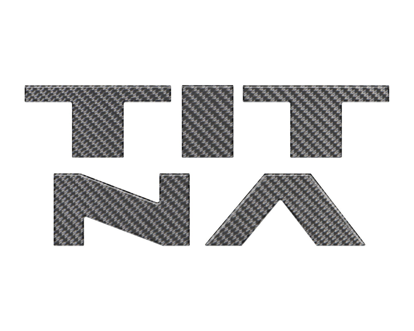 Tailgate Top Letter Inserts Fits 2022-2024 Nissan Titan by Tufskinz.com