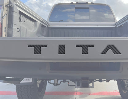 Tailgate Top Letter Inserts Fits 2022-2024 Nissan Titan by Tufskinz.com