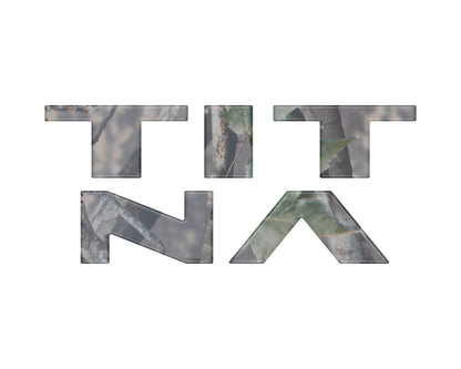 Tailgate Letter Emblem Overlays Fits 2022-2024 Nissan Titan by Tufskinz.com